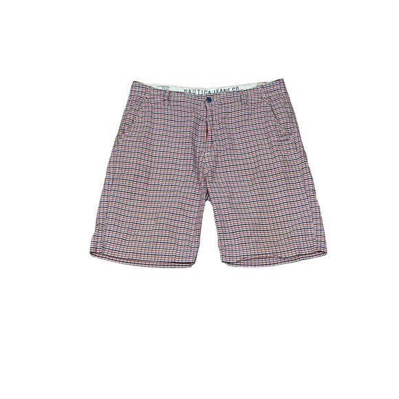 Nautica Other - Nautica, Red and Blue Check, Chino Shorts, Size‎ 36, 836-X